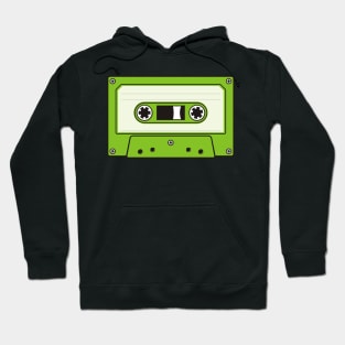 Audio Cassette Green Hoodie